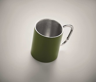 Double wall metal mug 300 ml