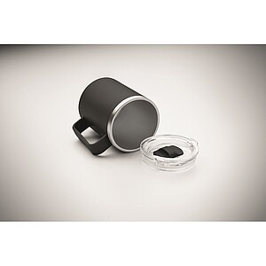 Double wall mug 400ml, black