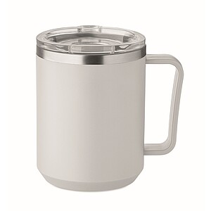 Double wall mug 400ml, grey