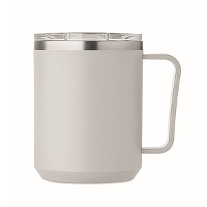 Double wall mug 400ml, grey