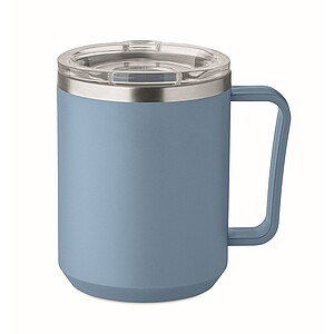 Double wall mug 400ml, petrol