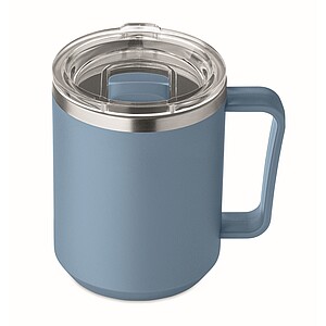Double wall mug 400ml, petrol