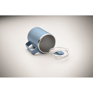 Double wall mug 400ml, petrol