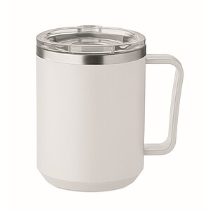 Double wall mug 400ml, white