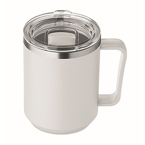 Double wall mug 400ml, white