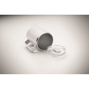 Double wall mug 400ml, white