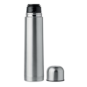 Double wall stainless Steel insulating vacuum flask 1 L.