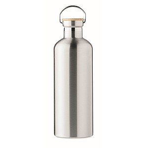 Double wall stainless steel insulating vacuum flask