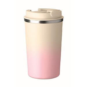 Double wall tumbler 350 ml, baby pink