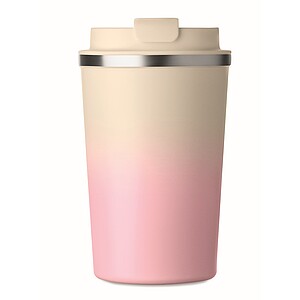 Double wall tumbler 350 ml, baby pink