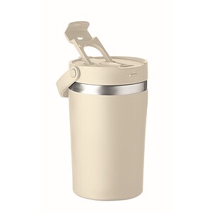 Double wall tumbler 350 ml, beige