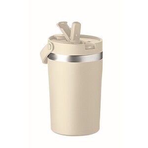 Double wall tumbler 350 ml, beige