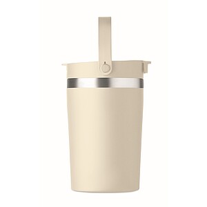 Double wall tumbler 350 ml, beige