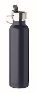 Double wall vacuum insulating bottle