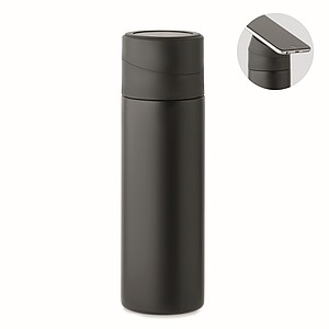 Double wall vacuum insulating bottle