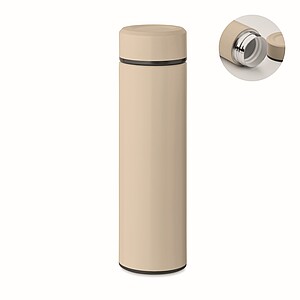 Double wall vacuum insulating bottle
