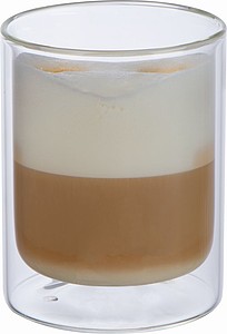 Double-walled glass cup 330ml