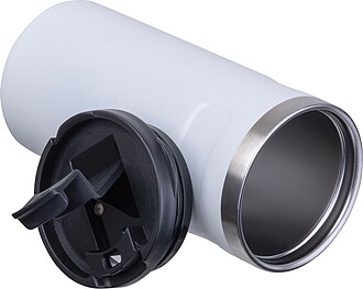 Double walled tumbler, 450 ml, white