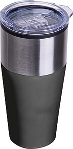 Double walled tumbler, 600 ml, black