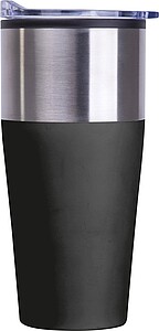 Double walled tumbler, 600 ml, black