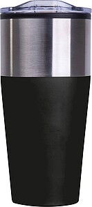 Double walled tumbler, 600 ml, black