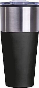 Double walled tumbler, 600 ml, black