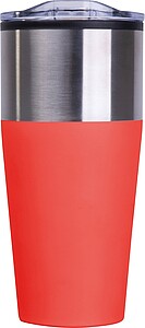 Double walled tumbler, 600 ml, red