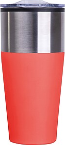 Double walled tumbler, 600 ml, red