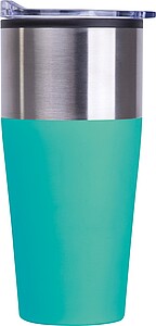 Double walled tumbler, 600 ml, turquoise