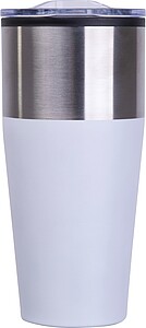 Double walled tumbler, 600 ml, white