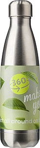 Double walled water bottle (550 ml) with screw cap., silver