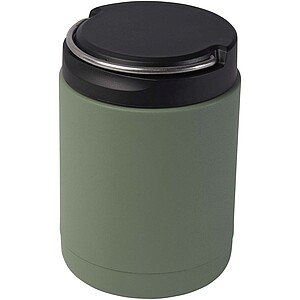 Doveron 500 ml recycled stainless steel insulated lunch pot, heather green