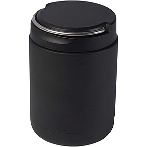 Doveron 500 ml recycled stainless steel insulated lunch pot, solid black