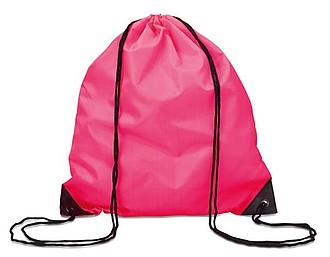 Drawstring backpack, fuchsia