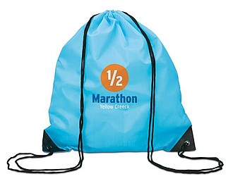Drawstring backpack, turquoise