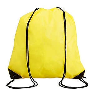 Drawstring backpack, yellow