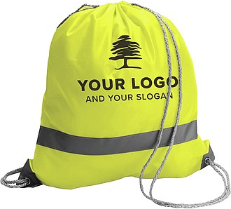 Drawstring backpackYellow