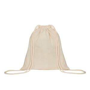 Drawstring bag, beige