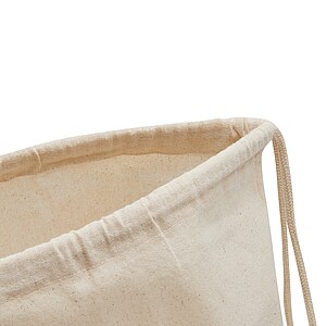 Drawstring bag, beige