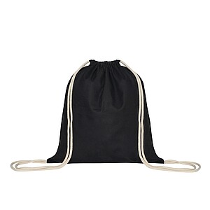 Drawstring bag, black