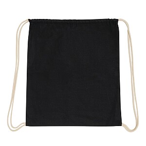 Drawstring bag, black