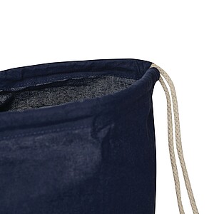 Drawstring bag, dark blue