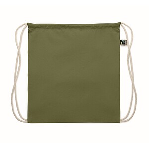 Drawstring bag Fairtrade 180gr, dark green