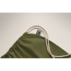 Drawstring bag Fairtrade 180gr, dark green