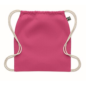 Drawstring bag Fairtrade 180gr, fuchsia