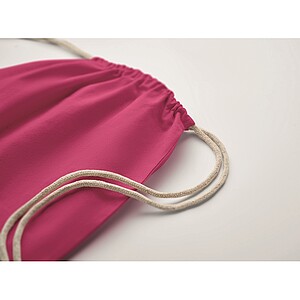 Drawstring bag Fairtrade 180gr, fuchsia