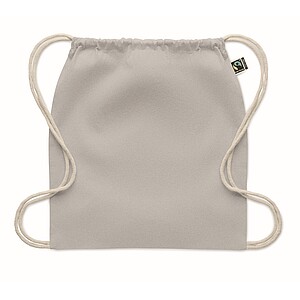 Drawstring bag Fairtrade 180gr, grey