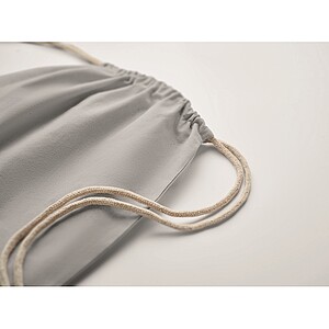 Drawstring bag Fairtrade 180gr, grey