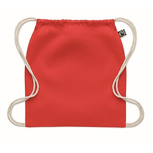 Drawstring bag Fairtrade 180gr, red