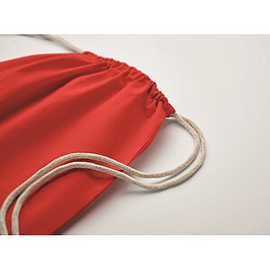 Drawstring bag Fairtrade 180gr, red